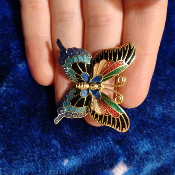 Colorful Butterfly brooch - Picture 1 of 2